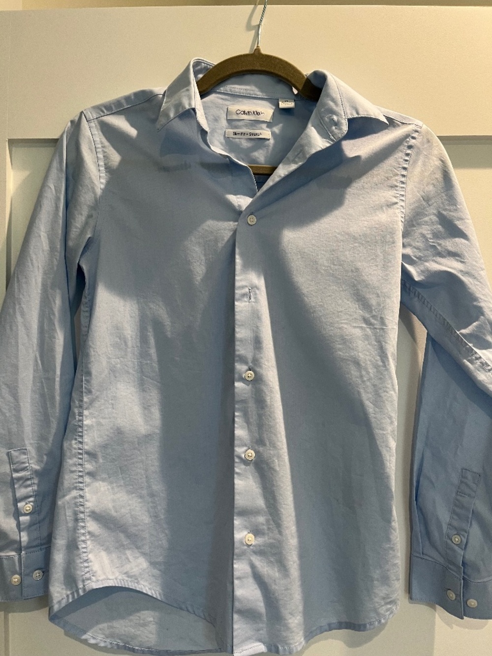 Boys Calvin Klein Blue Dress Shirt
